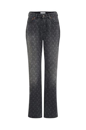 Jeans dritti in denim grigio MARINE SERRE | WPA128BCDEN0006GR90